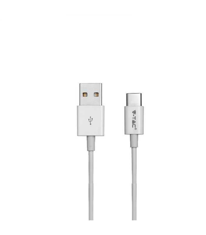 Cablu Usb Type C 1m 24a Alb Silver Editon V Tac Sku 8486
