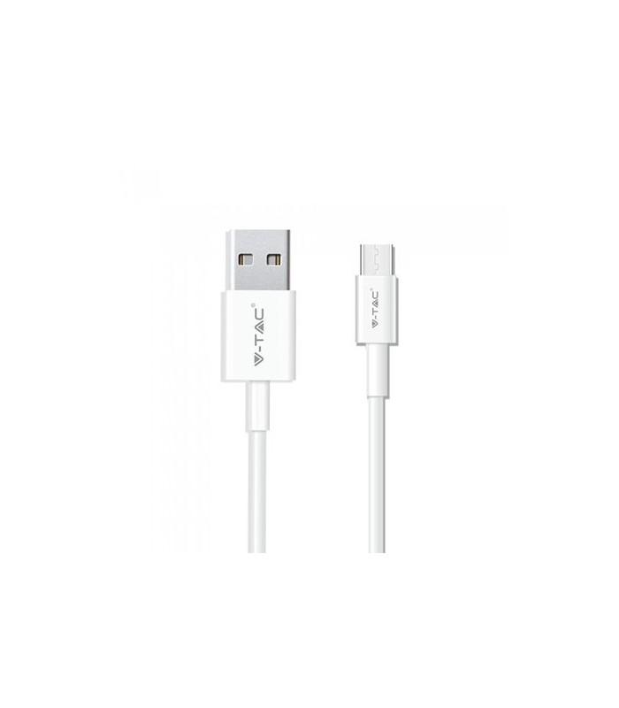 Cablu USB Type C 1m 2.4A PEARL EDITON alb V-TAC