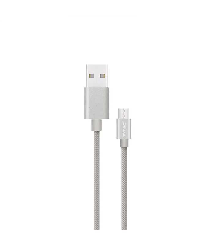 Cablu Usb Type C 1m Argintiu 24a Platinum Edition V Tac Sku 8492
