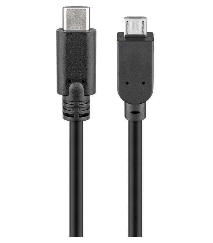 Cablu USB Type C 3.1 tata - USB2.0 micro B tata 1m Goobay