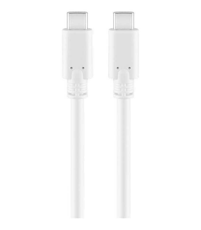 Cablu USB Type C Generatia 1 tata-tata 1m alb GOOBAY