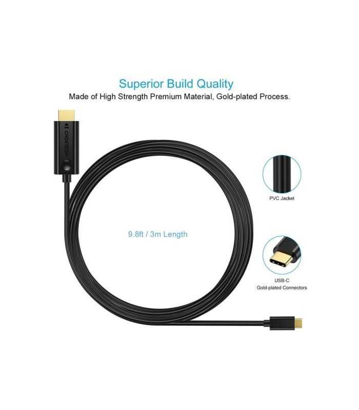 Cablu Usb Type C Hdmi 3m 4k30hz Choetech Xch 0030 Bk