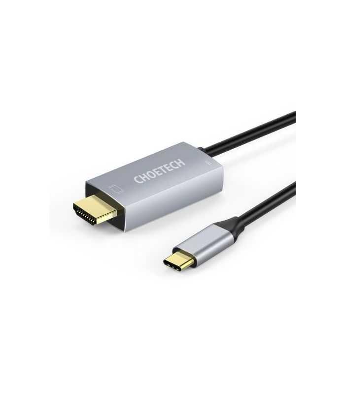 cablu usb type c hdmi choetech xch m180 pd 60w 18m negru 1