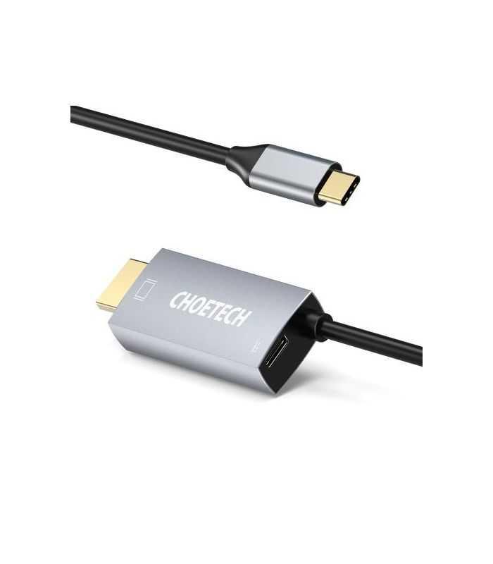 Cablu USB Type C - HDMI Choetech XCH-M180 PD 60W 1.8m negru