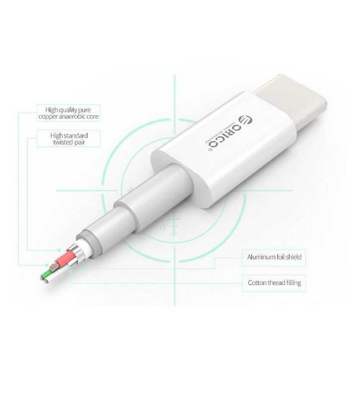 cablu usb type c tata tata 1m alb orico bcu 10 2