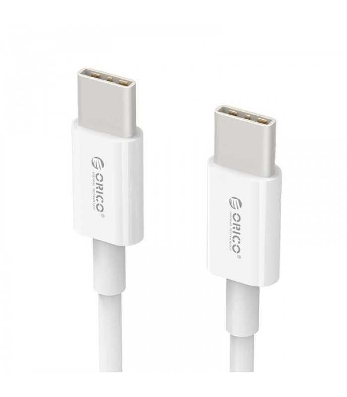 Cablu USB type C tata-tata 1m alb Orico BCU-10