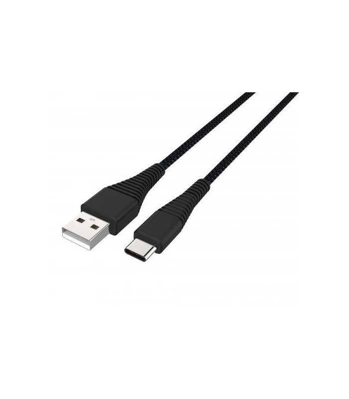 Cablu USB Type C tata - USB 2.0 tata 1.2m negru rezistent la indoiri Prime Well