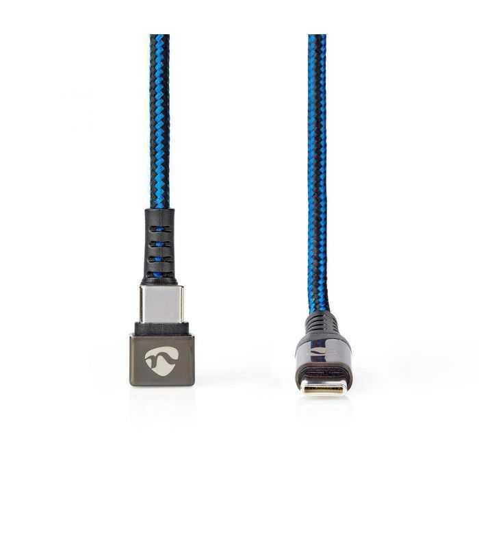 cablu usb type c tata usb type c tata conector gaming 180 2m nedis 2