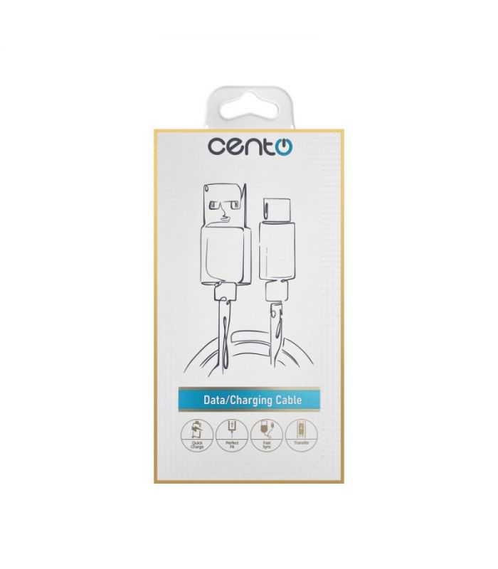 Cablu Usb Type C Usb 1m 3a Silicon Negru Cento C101