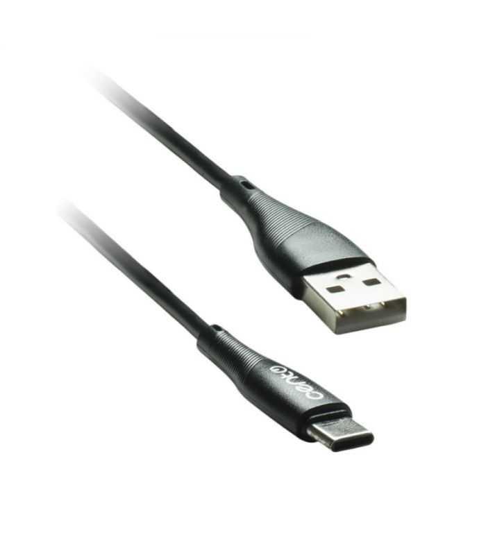 Cablu USB Type C - USB 1m 3A Silicon negru CENTO C101
