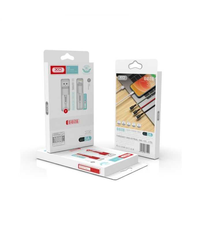 cablu usb type c usb negru 1m 5a xo nb166 1