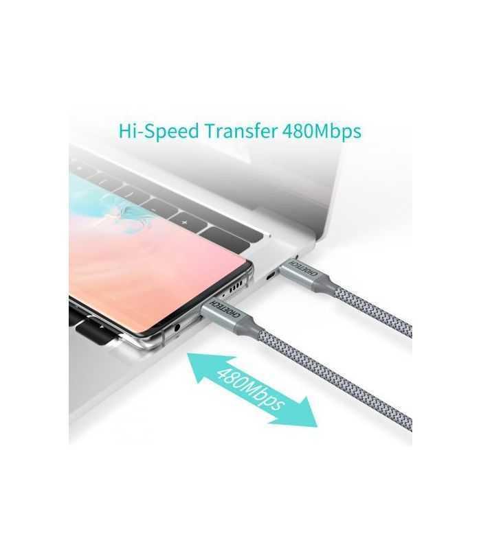 cablu usb type c usb type c pd 100w 18m gri choetech xcc 1002 gy 2