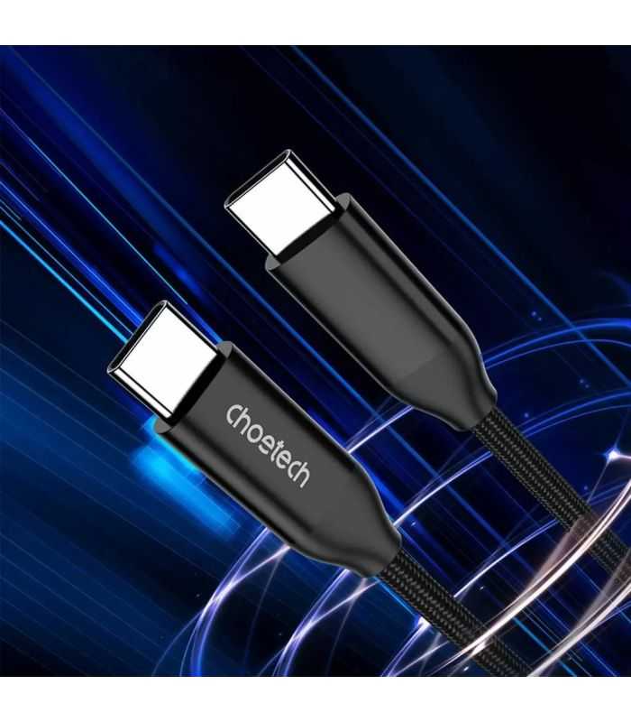 Cablu Usb Type C Usb Type C Pd 240w 5a 1m Negru Textil Choetech Xcc 1035 Bk