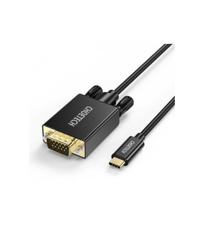 Cablu USB Type C - VGA Choetech XCV-1801 1.8m negru