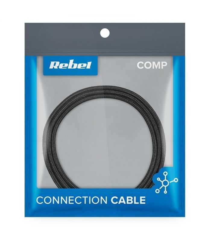 cablu usb usb type c 2m negru rebel 1