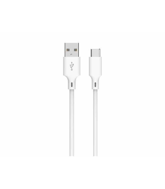 Cablu USB2.0 A tata - USB type C 2m 3A alb Well