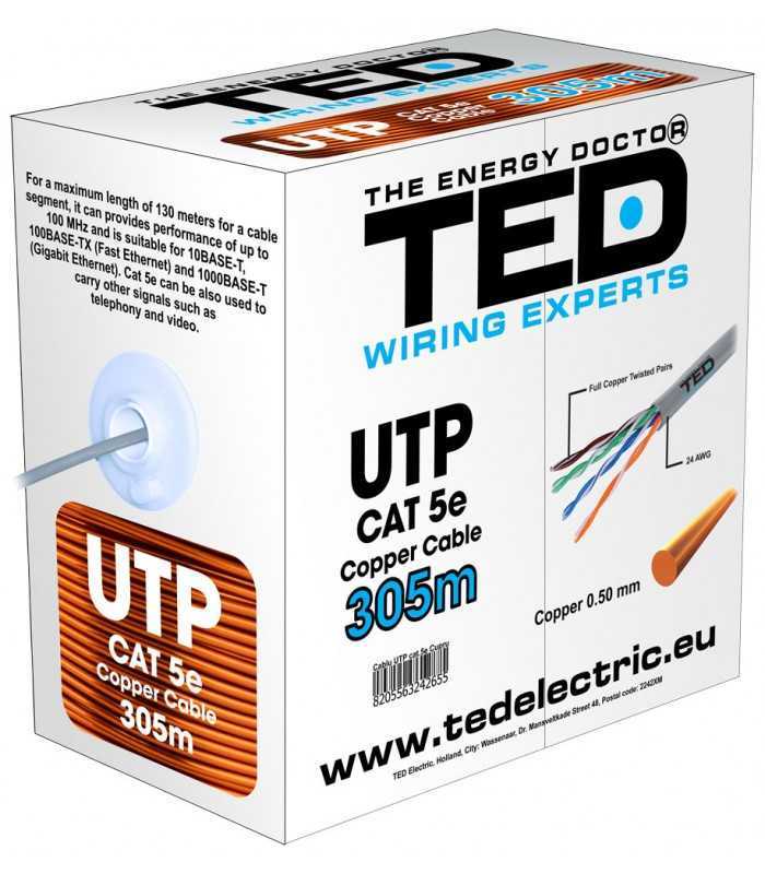 cablu utp cat5e cupru integral marca ted wire expert 1