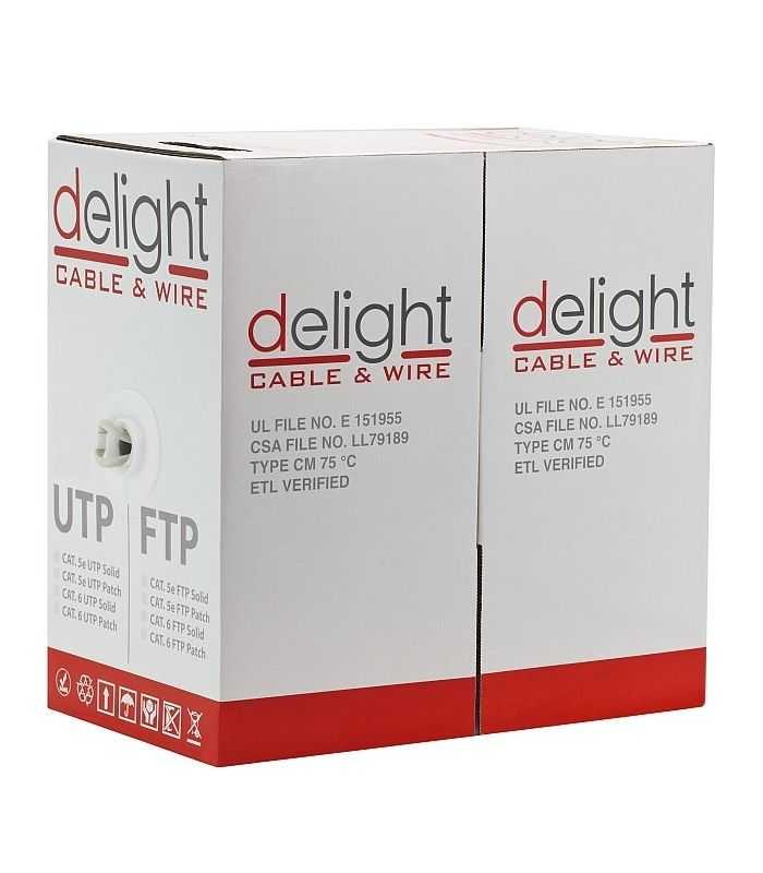 Cablu Utp Cat6 Cca Fire Interioare Solide 1 X 056mm X 2 X 4 Exterior 6mm Pret 1m Delight 20047