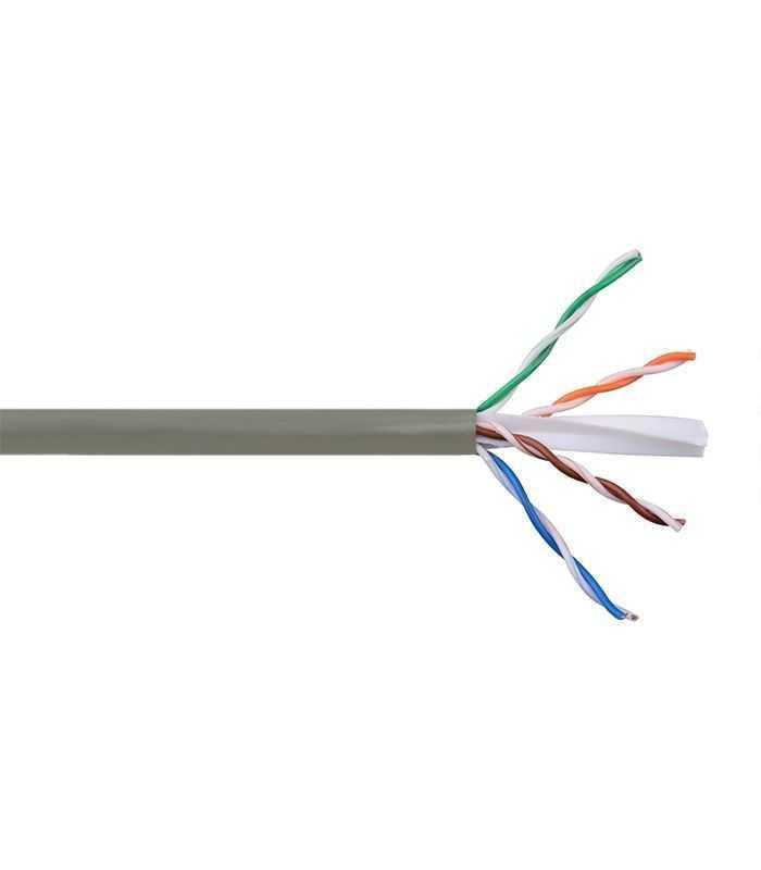 Cablu UTP Cat6 CCA fire interioare solide 1 x 0.56mm x 2 x 4 exterior 6mm pret 1m DELIGHT 20047