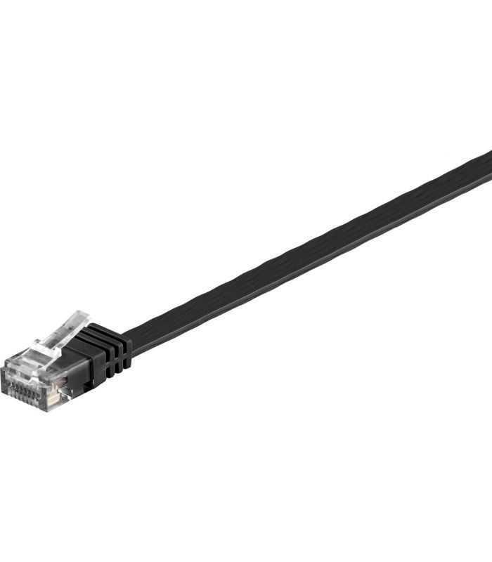 cablu utp cat6 patch cord 7m cupru negru goobay 1