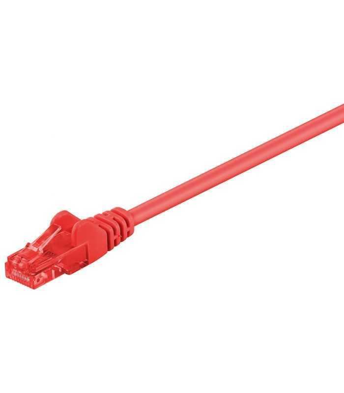 Cablu UTP cat6 RJ45 patch cord 3m CCA rosu Goobay 68411