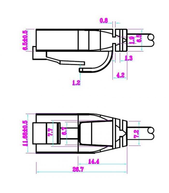 cablu utp cat6 slim 36mm rj45 mufat 025m patchcord gri goobay 1