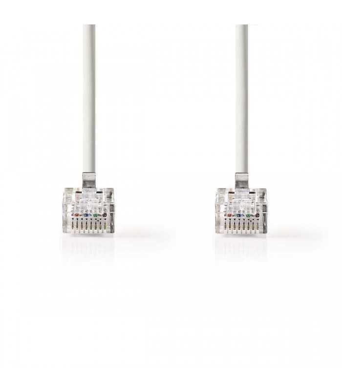 cablu utp nedis cat5e mufat 10m patch cord gri 1