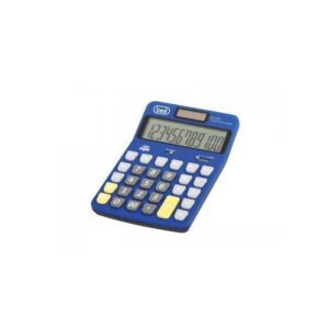 Calculator de birou EC 3775 12 digit baterie +solar albastru Trevi