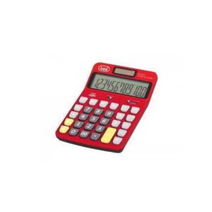 Calculator de birou EC 3775 12 digit baterie +solar rosu Trevi