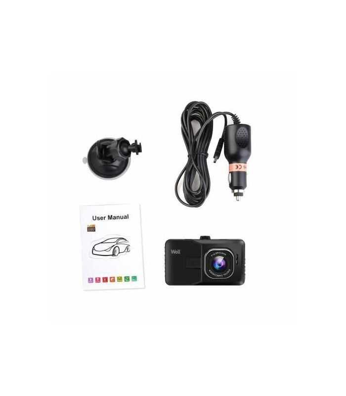 Camera Auto Well Trace 1080p Fhd 720p Ecran 3 Dvr Car Trace Wl