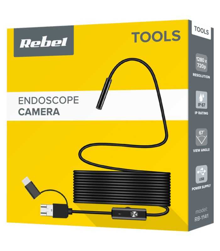 Camera Inspectie Endoscop 1280x720p Ip67 Usb Micro Usb Usb Type C Android Windows Rebel Rb 1141
