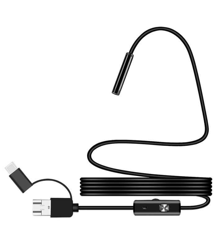 Camera inspectie endoscop 1280x720p IP67 USB/Micro USB/USB type C android/windows REBEL RB-1141