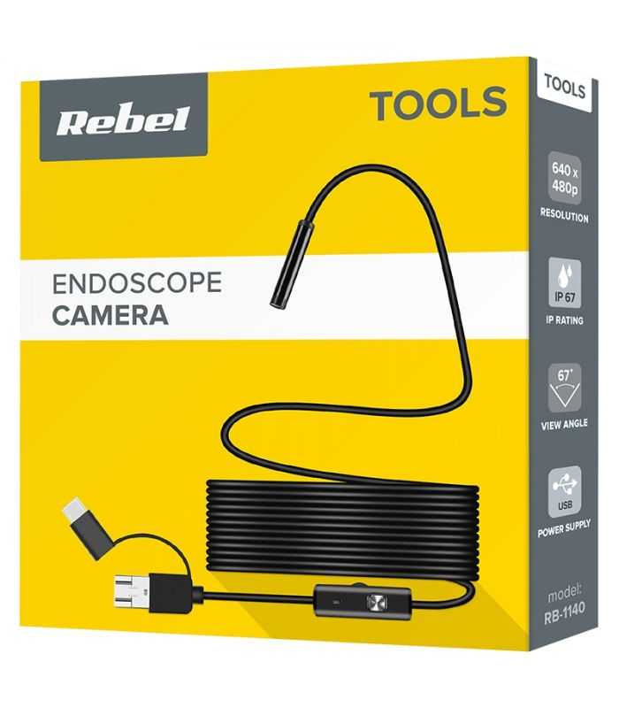 Camera Inspectie Endoscop Usb 640x480p 64 Grade Compatibil Android Sau Windows Ip67 Rebel