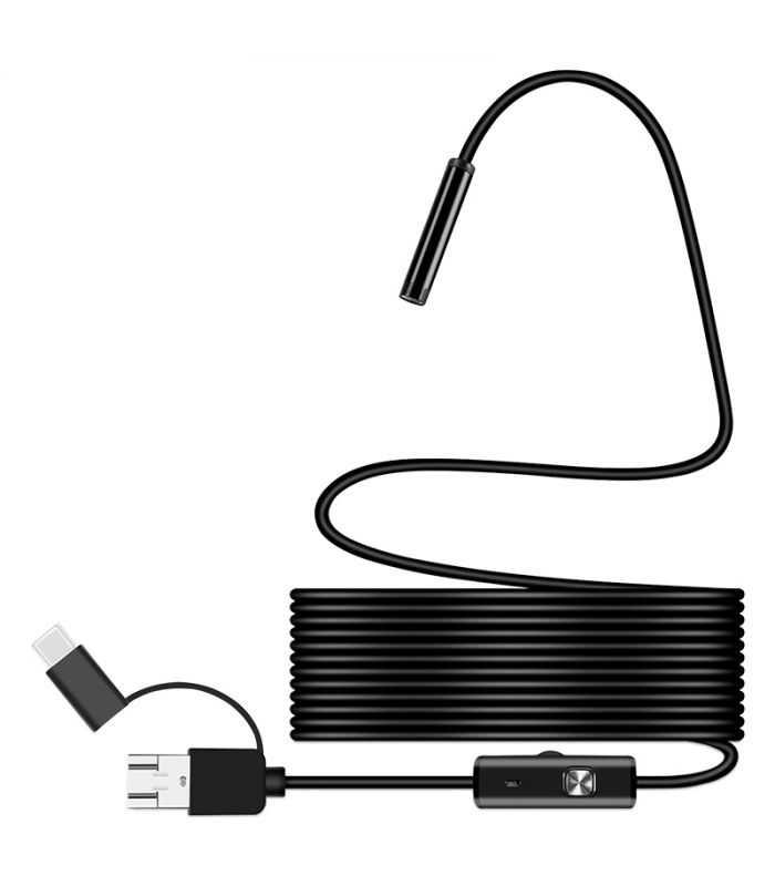 Camera inspectie endoscop USB 640x480p 64 grade compatibil Android sau Windows IP67 REBEL