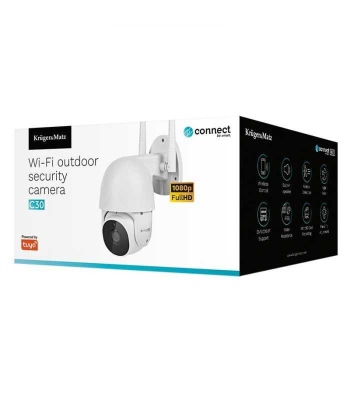 Camera Smart Wifi 2mpx 1080p Ip65 Connect C30 Krugermatz