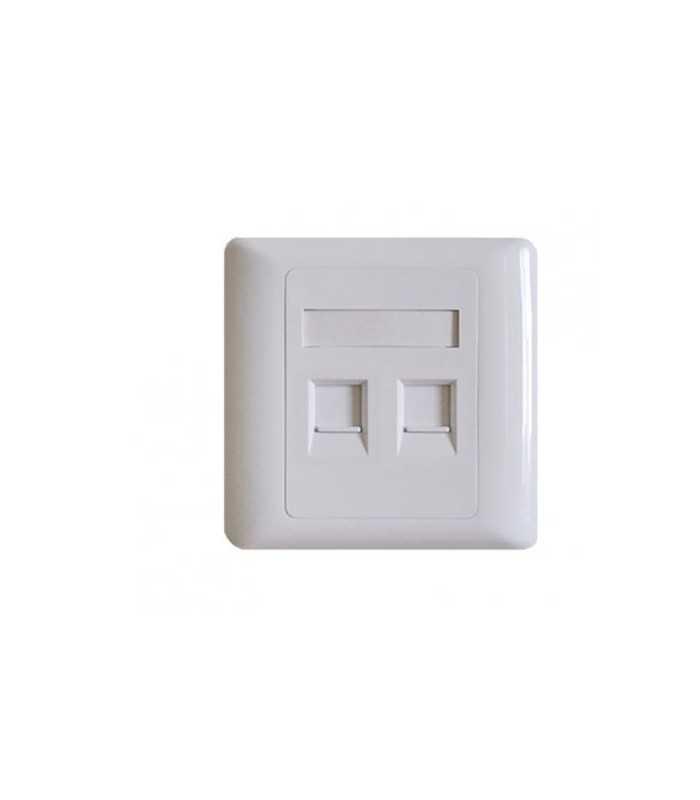 capac priza rj45 fara keystone 2 porturi alb well 1