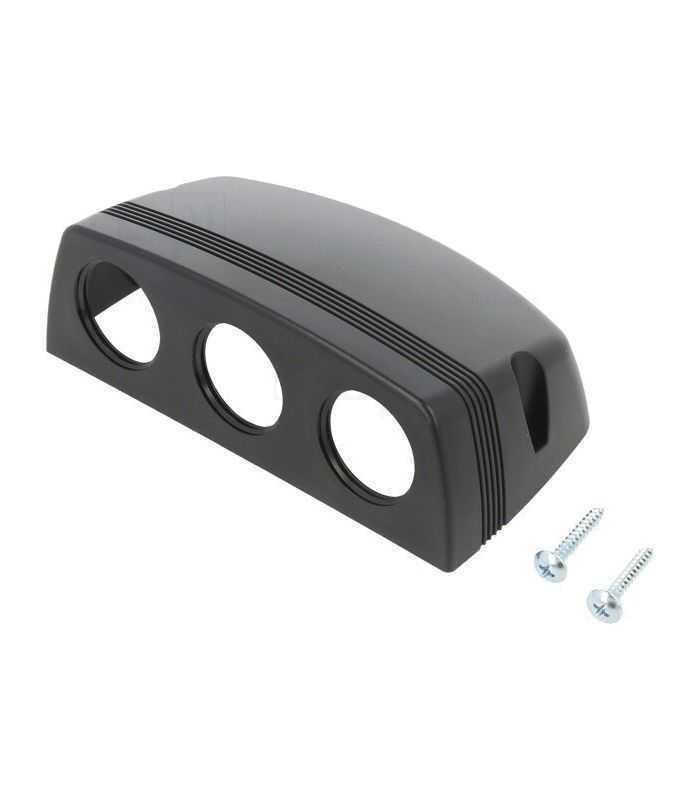 Carcasa aplicata pentru 3x prize auto negru SCI A13-142-16