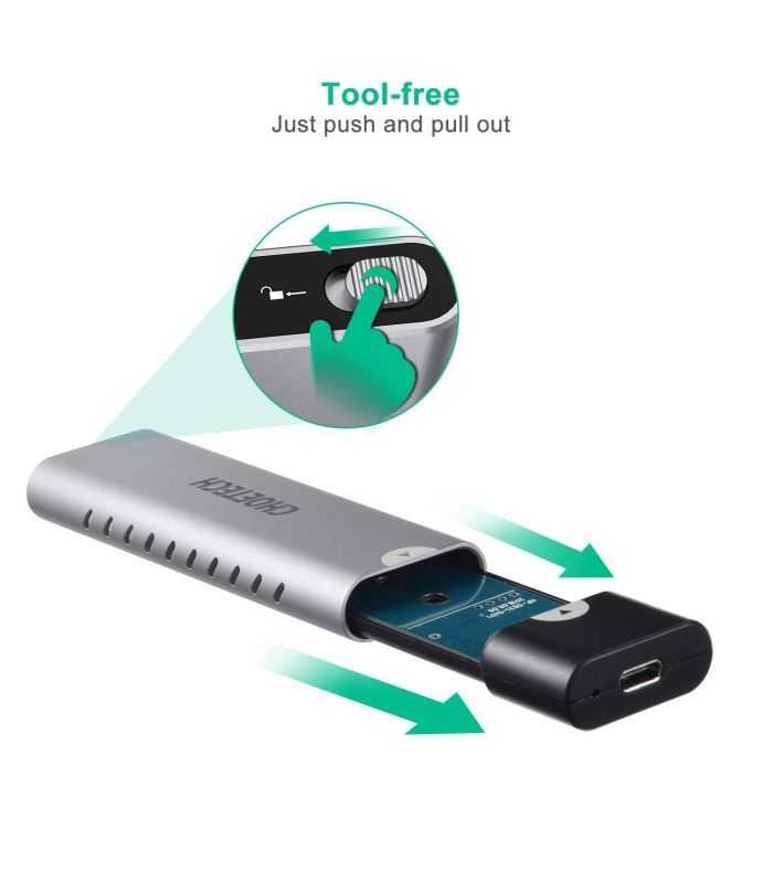 Carcasa Ssd M2 Nvme Pcie Usb Type C Choetech Pc Hde03