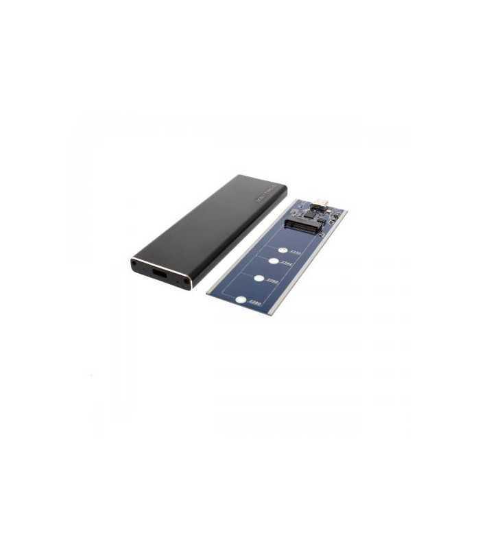 carcasa ssd m2 sata usb 31 negru cablu usb type c inclus 2