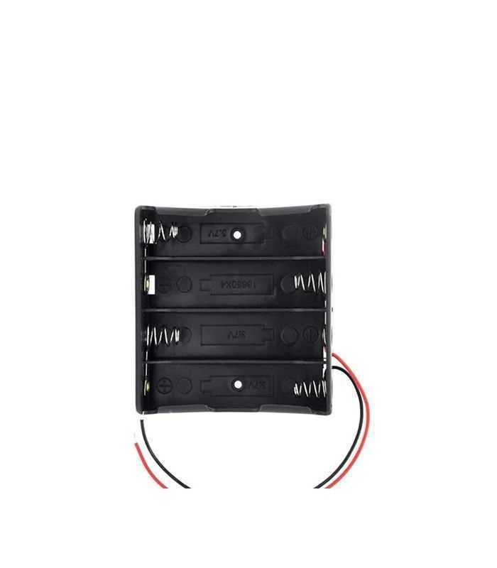 carcasa suport 4x 18650 soclu cu fire terminale 10cm 1
