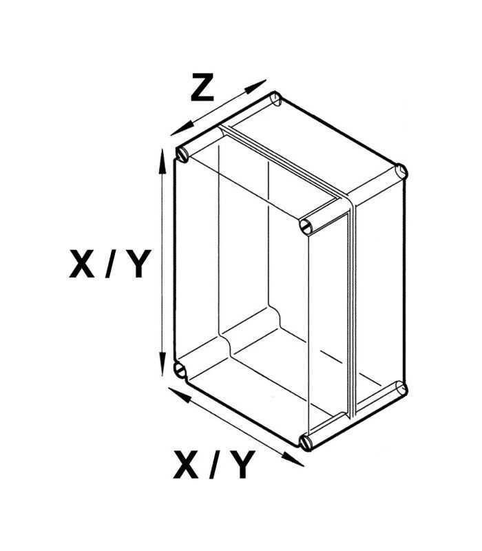 Carcasa Universala X 74mm Y 146mm Z 40mm Cu Lame De Fixare Kradex Z52u Abs