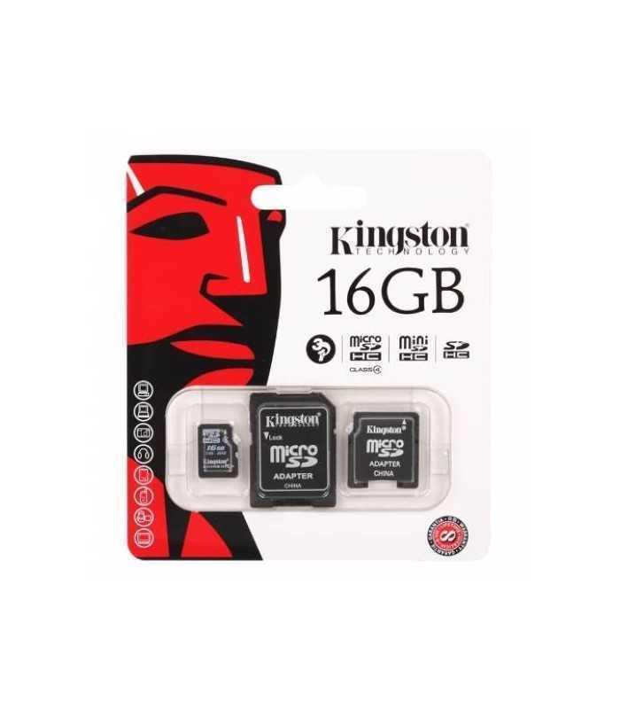 card microsd 16gb clasa 4 cu adaptor sd kingston 1