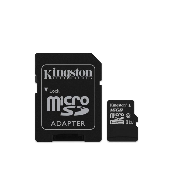 Card microSD 16GB Clasa 4 cu adaptor SD Kingston