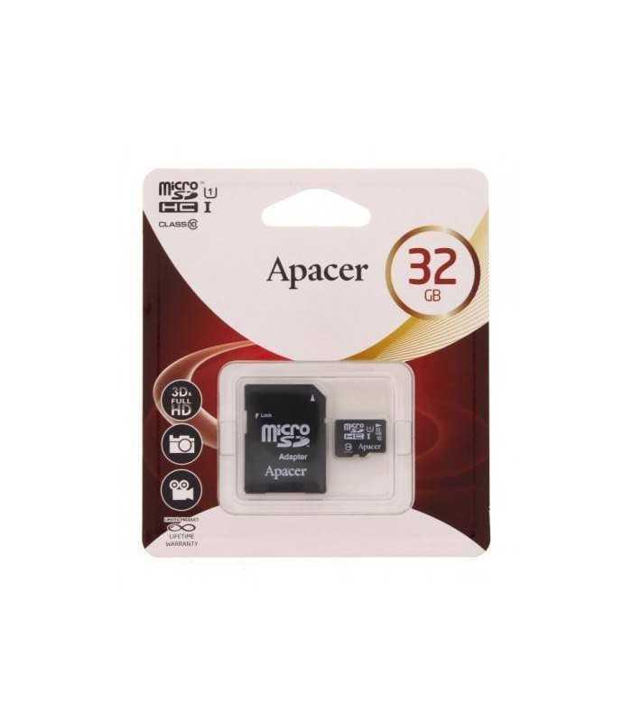 Card microSDHC UHS-I 32GB Clasa 10 cu adaptor SD Apacer