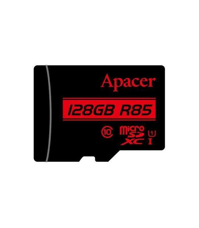 card microsdxc uhs i apacer 128gb r85 clasa10 cu adaptor sd citire 85mb s 1