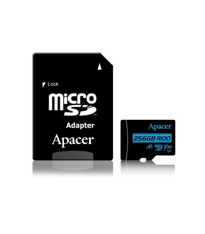 Card Microsdxc Uhs I Apacer 256gb Clasa 10 Cu Adaptor Sd Ap256gmcsx10u7 R