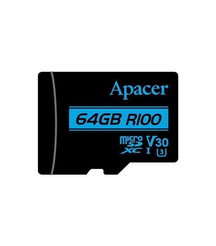Card Microsdxc Uhs I R100 Apacer 64gb Clasa10 Ultra Hd Video Cu Adaptor Sd Ap64gmcsx10u7 R