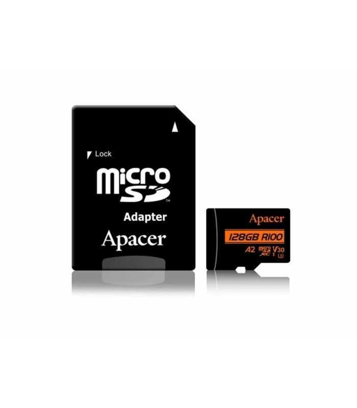 Card Microsdxc Uhs I U3 V30 A2 Apacer 128gb R100 Cu Adaptor Sd Ap128gmcsx10u8 R