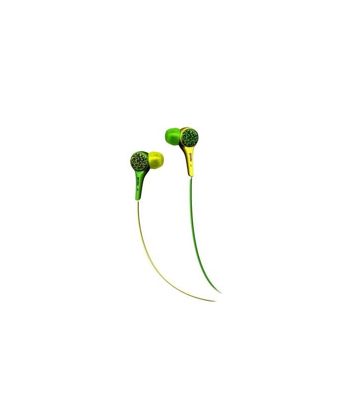 Casca in ureche 3.5 mm verde cu galben Audio Wild Maxell