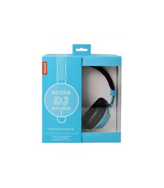 casca stereo dj retro maxell albastra 35 mm 13m 1